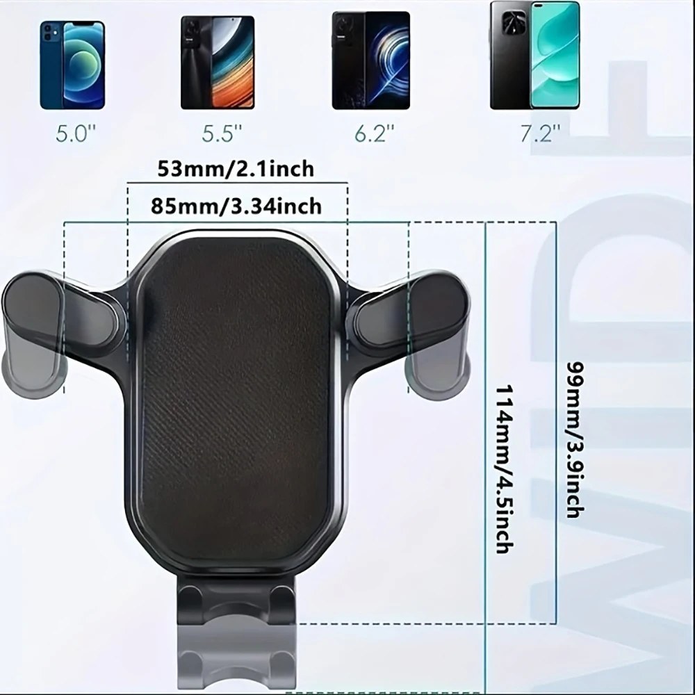 Car Vent Phone Mount - Adjustable Grip Cradle