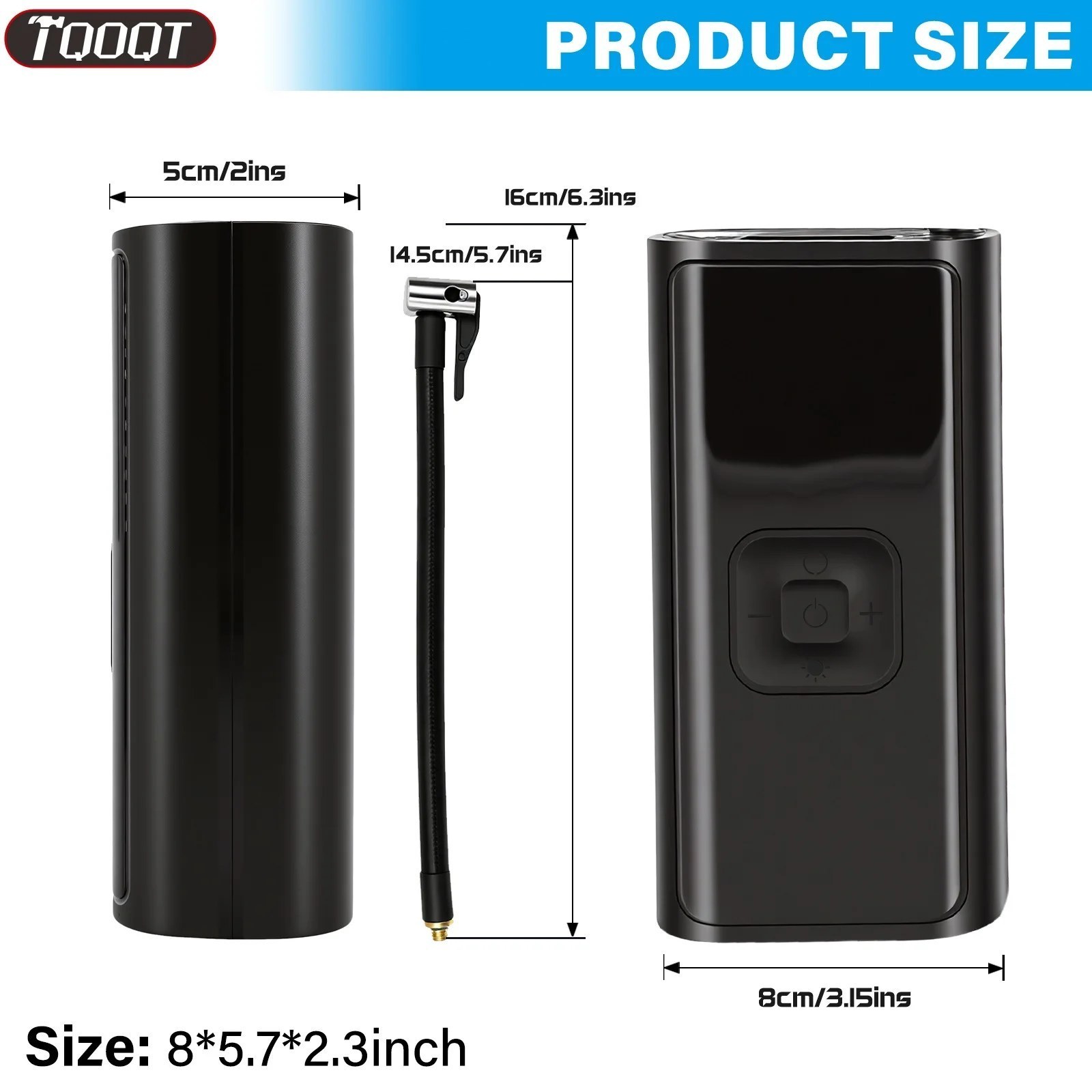 Cordless Tyre Inflator - Rechargeable Digital Pump