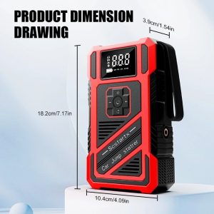 Emergency Jump Start Pack - Portable Battery Booster