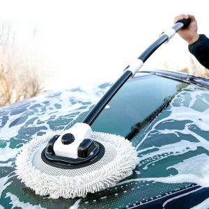 Long Handle Microfibre Mop - Car Wash Brush