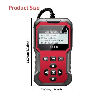 OBD2 Diagnostic Scanner - Bluetooth Fault Code Reader