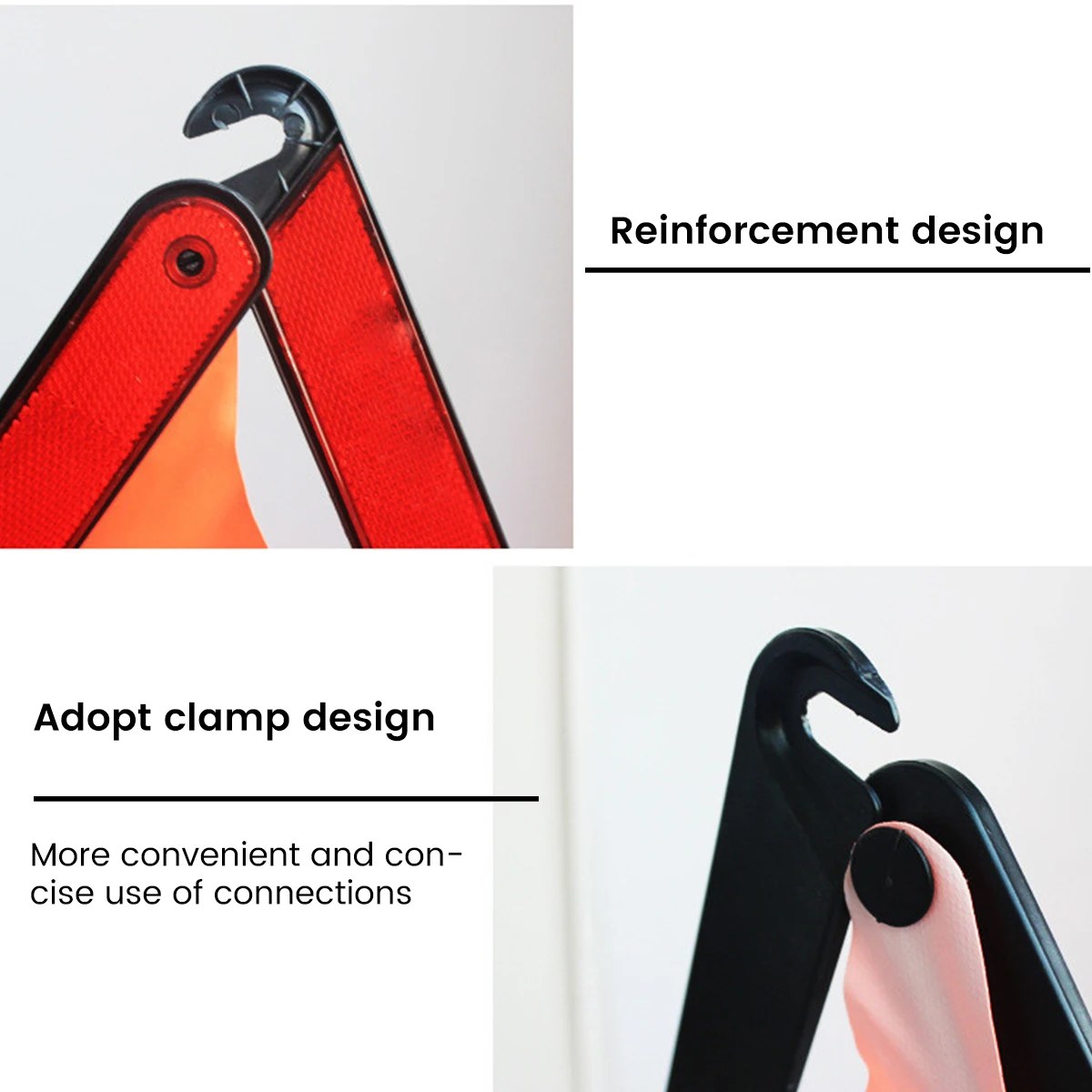 Reflective Warning Triangle - Foldable Breakdown Sign