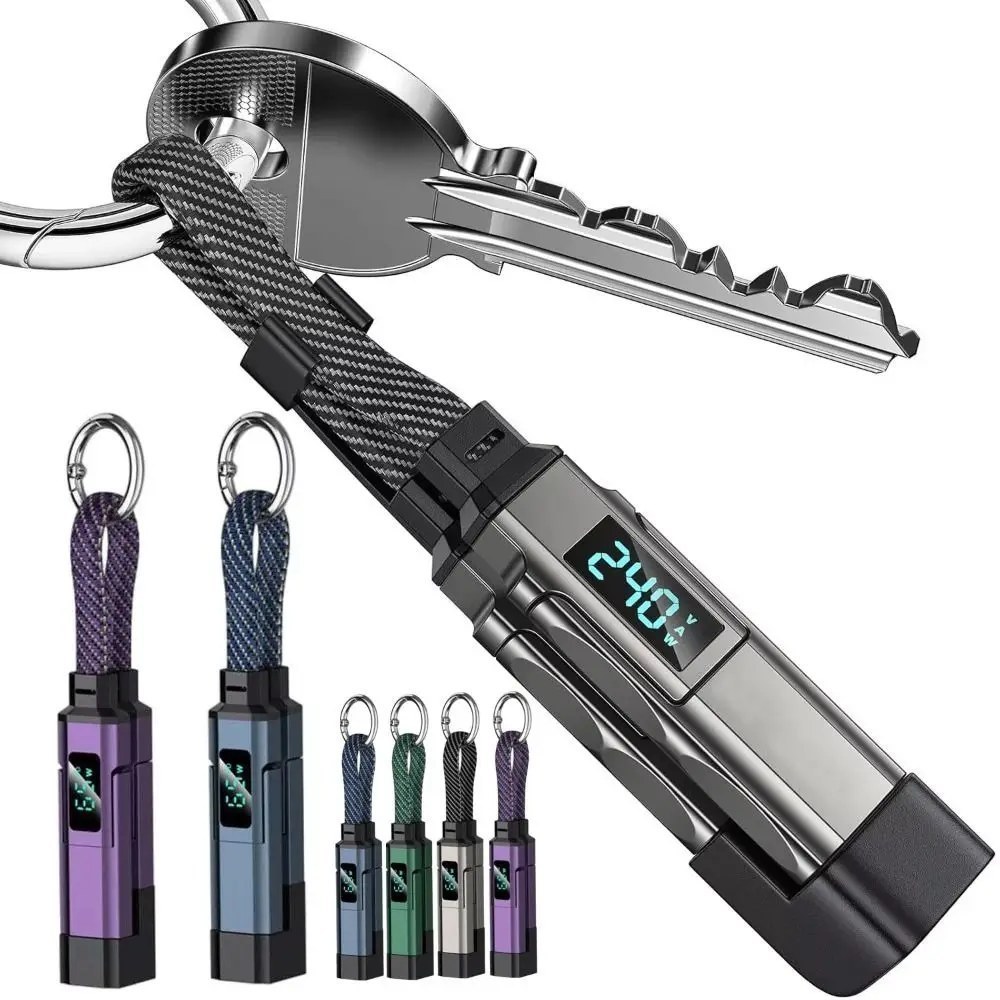 Retractable Car Charging Cable - Multi-Tip