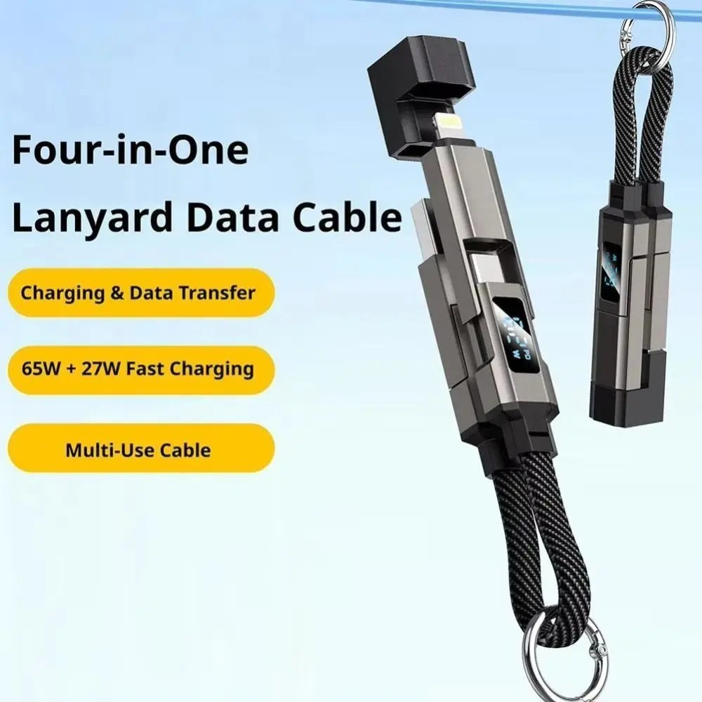 Retractable Car Charging Cable - Multi-Tip
