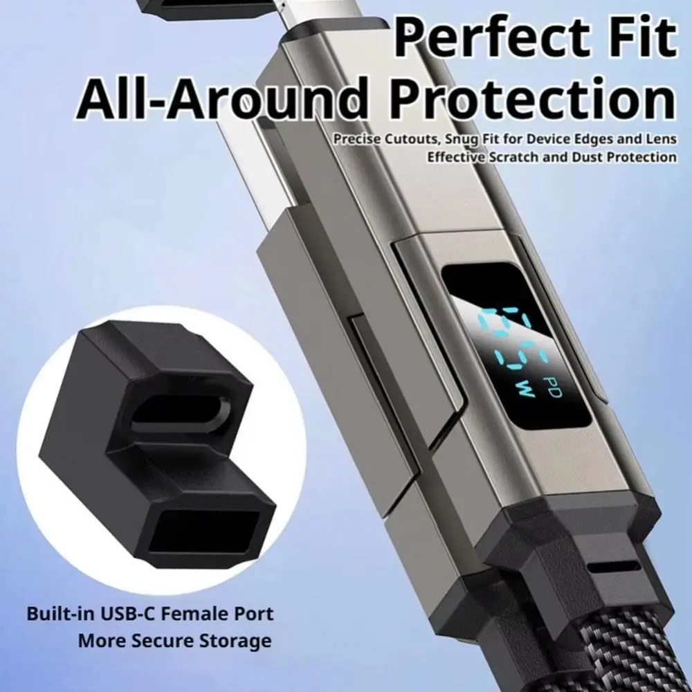 Retractable Car Charging Cable - Multi-Tip