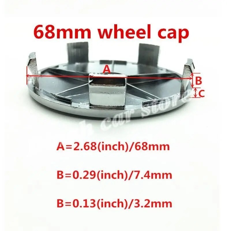 Universal Wheel Trims - Replacement Hub Cap Set
